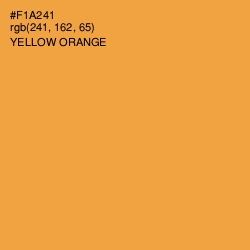#F1A241 - Yellow Orange Color Image